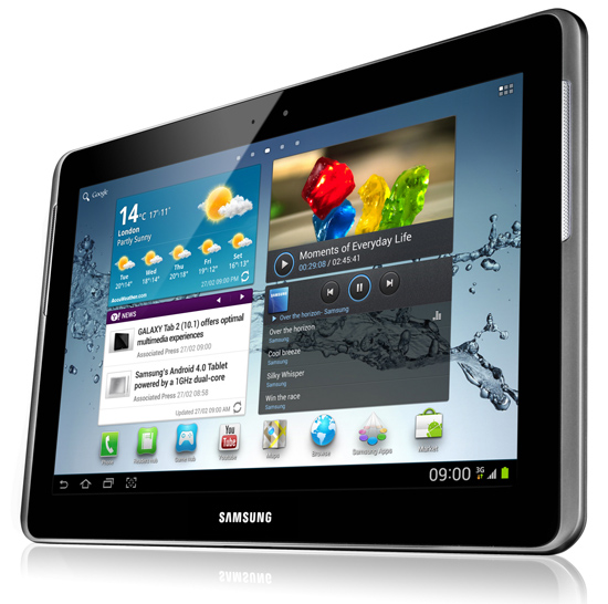 Foto de um tablet Samsung P5100